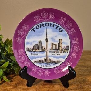 VINTAGE Toronto Famous Landmark Decorative Souvenir Plate